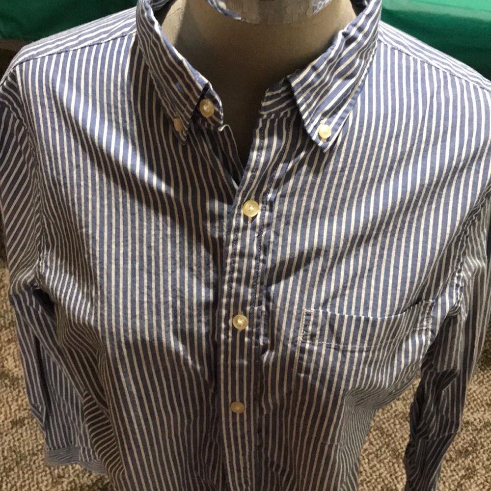 Striped button down shirt